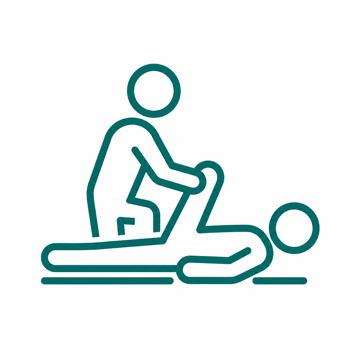 Símbolo de Fisioterapia y Entrenamiento Físico
